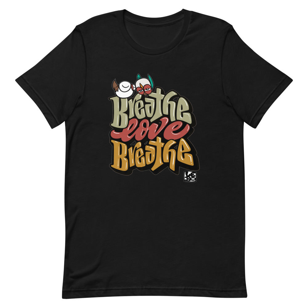 Breathe Love Breathe - Lebo Short-Sleeve Unisex T-Shirt